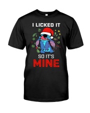 Stitch Christmas I Licked It So Its Mine Shirt Classic T-Shirt front
