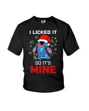 Stitch Christmas I Licked It So Its Mine Shirt Youth T-Shirt thumbnail