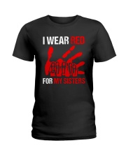 I Wear Red For My Sisters Shirt Ladies T-Shirt thumbnail