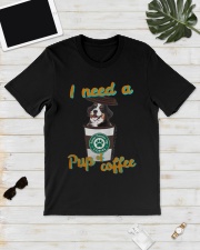 Bernese Mountain I Need A Pup Of Coffee Shirt Classic T-Shirt lifestyle-mens-crewneck-front-17