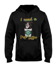 Bernese Mountain I Need A Pup Of Coffee Shirt Hooded Sweatshirt thumbnail
