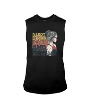 Vintage Girl Nerdy Dirty Inked And Curvy Shirt Sleeveless Tee thumbnail