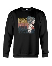 Vintage Girl Nerdy Dirty Inked And Curvy Shirt Crewneck Sweatshirt thumbnail