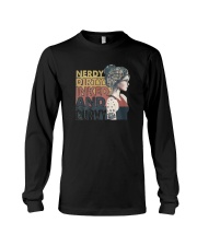 Vintage Girl Nerdy Dirty Inked And Curvy Shirt Long Sleeve Tee thumbnail