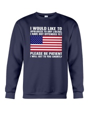 American Flag I Would Like To Apologize Any Shirt Crewneck Sweatshirt thumbnail