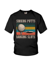 Vintage Golf Sinking Putts Bangin Sluts Shirt Youth T-Shirt thumbnail