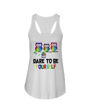 Owls Dare To Be Yourself Shirt Ladies Flowy Tank thumbnail
