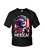 American Flag Trump Merica Shirt Youth T-Shirt thumbnail