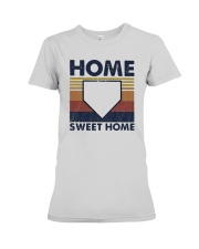 Vintage Baseball Home Sweet Home Shirt Premium Fit Ladies Tee thumbnail