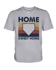 Vintage Baseball Home Sweet Home Shirt V-Neck T-Shirt thumbnail