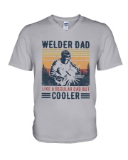Vintage Welder Dad Like A Regular Dad But Shirt V-Neck T-Shirt thumbnail