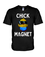 Easter Chicken Chick Magnet Shirt V-Neck T-Shirt thumbnail