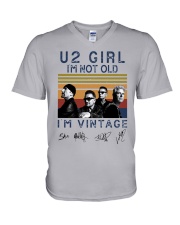 Vintage U2 Girl I'm Not Old I'm Vintage Shirt V-Neck T-Shirt thumbnail