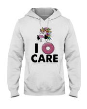 Unicorn Donut I Care Shirt Hooded Sweatshirt thumbnail