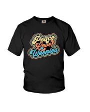 Peace Love Weenies Shirt Youth T-Shirt thumbnail