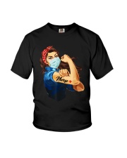 Coronavirus 2020 Strong Woman Nurse Shirt Youth T-Shirt thumbnail
