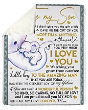 To My Son - Mom Sherpa Fleece Blanket tile