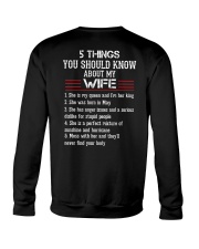 Five Things You Should Know About My Wife 5 Crewneck Sweatshirt tile