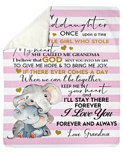 To Granddaughter - Grandma Sherpa Fleece Blanket tile