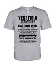 March Awesome Mom V-Neck T-Shirt tile