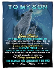 To My Son - Mom Small Fleece Blanket - 30" x 40" front