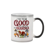 I Try To Be Good Color Changing Mug tile