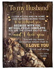 To My Husband Fleece Blanket tile