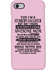 September Stubborn Daughter - Awesome Mom Phone Case tile