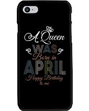 April Happy Birthday A Queen Phone Case tile