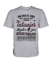 Tatuajes Lindos Ojos 6 V-Neck T-Shirt tile