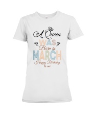 March Happy Birthday To Me Premium Fit Ladies Tee tile