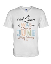 Happy Birthday To Me 6 V-Neck T-Shirt tile