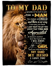 Blanket To My Dad Large Fleece Blanket - 60" x 80" front