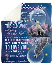 To My Granddaughter - Grandpa Sherpa Fleece Blanket tile