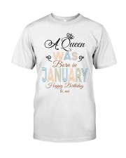 January Happy Birthday To Me Classic T-Shirt front
