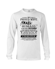 November Crazy Husband - Proud Wife Long Sleeve Tee tile