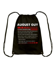 August Guy Facts Drawstring Bag tile