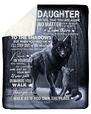 To My Daughter - Dad Sherpa Fleece Blanket tile