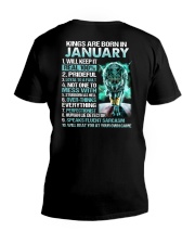 Kings Are Born In 1 V-Neck T-Shirt tile
