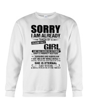 October Freaking Crazy Girl Crewneck Sweatshirt tile