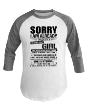 October Freaking Crazy Girl Baseball Tee tile