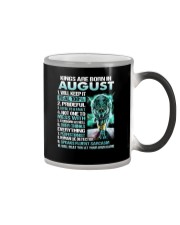 Kings Are Born In 8 Color Changing Mug tile