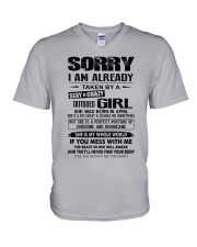 Sorry - Sexy and Crazy 4 V-Neck T-Shirt tile