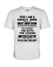 Crazy Son February V-Neck T-Shirt tile