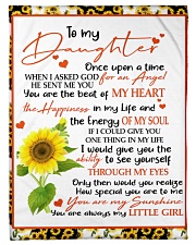 To My Daughter - Dad Small Fleece Blanket - 30" x 40" front