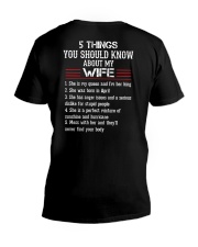 Five Things You Should Know About My Wife 4 V-Neck T-Shirt tile