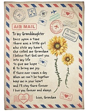 To My Granddaughter - Grandma Large Fleece Blanket - 60" x 80" front