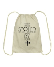 Spoiled By My Husband Drawstring Bag tile