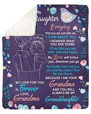 To My Granddaughter - Grandma Sherpa Fleece Blanket - 50" x 60" thumbnail