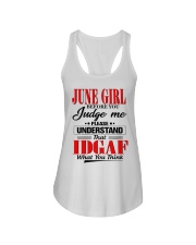 Before You Judge Me 6 Ladies Flowy Tank tile